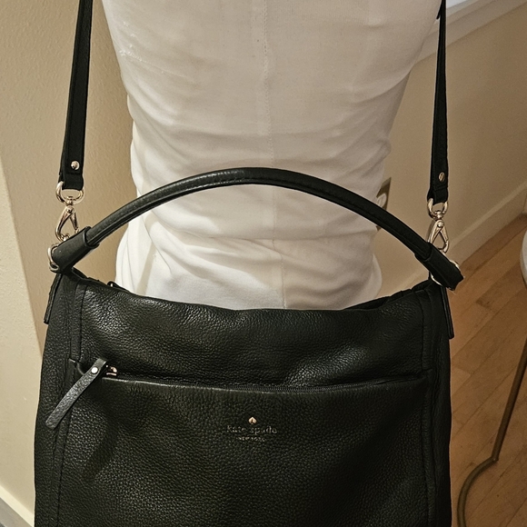 Kate Spade New York Black Michaela Chester Street Leather Hobo - Picture 8 of 8